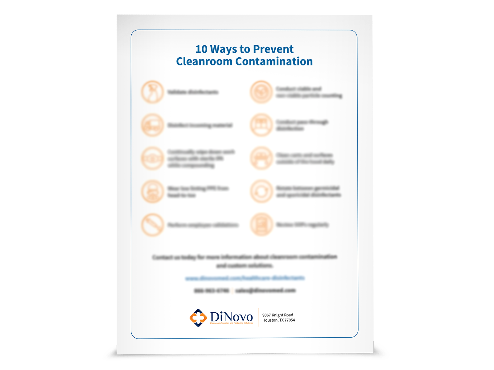 DiNovo cleanroom contamination Infographic-min-wide